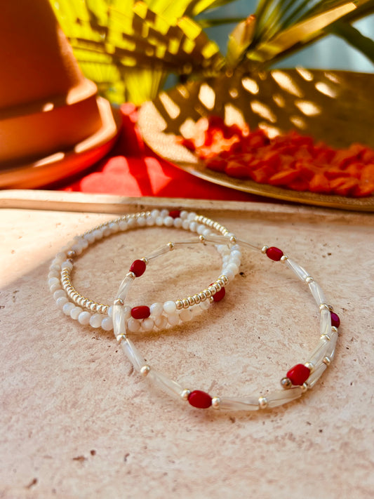 Moroccan Pearl Bracelet Set
